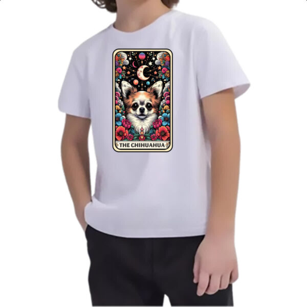 Camiseta Infanto Juvenil Taro cachorro Chihuahua - Imagem 2