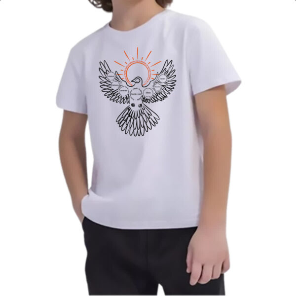 Camiseta Infanto Juvenil Batismo Religiao Catolica - Imagem 2