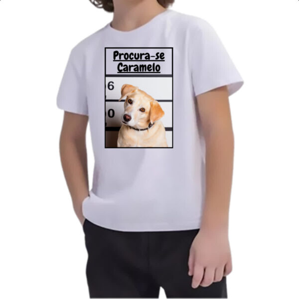 Camiseta Infanto Juvenil Procura-se um caramelo - Imagem 2