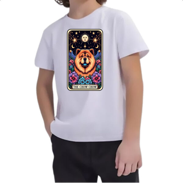 Camiseta Infanto Juvenil Taro cachorro Chow Chow - Imagem 2
