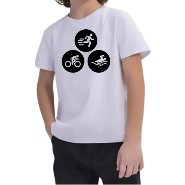 Camiseta Infanto Juvenil Triathlon Olimpico - Imagem 2