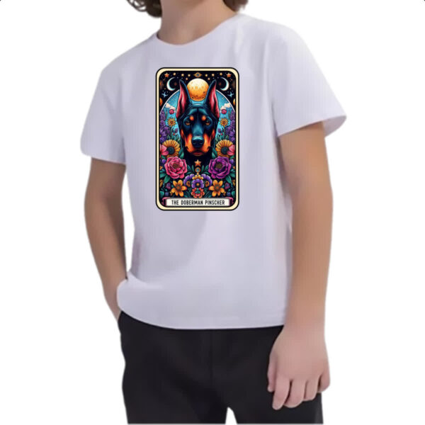 Camiseta Infanto Juvenil Taro cachorro Doberman - Imagem 2