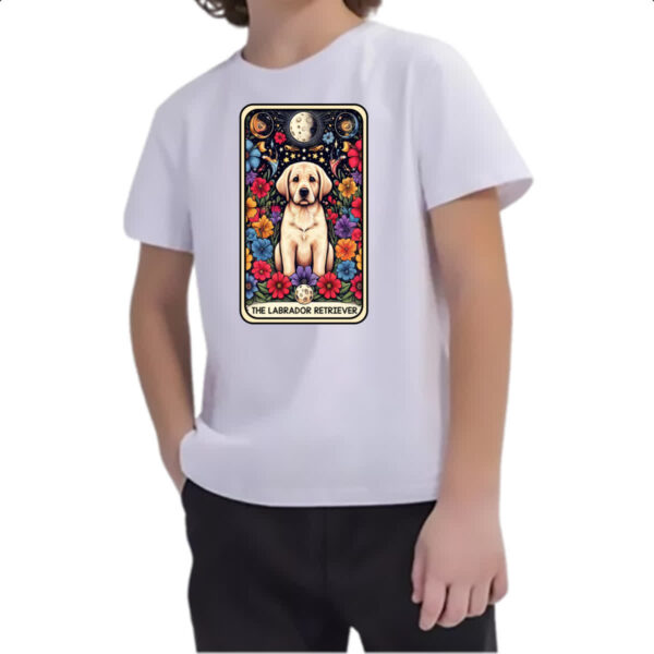 Camiseta Infanto Juvenil Taro cachorro Labrador - Imagem 2