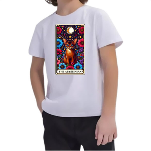 Camiseta Infanto Juvenil Taro gato Abissinio - Imagem 2