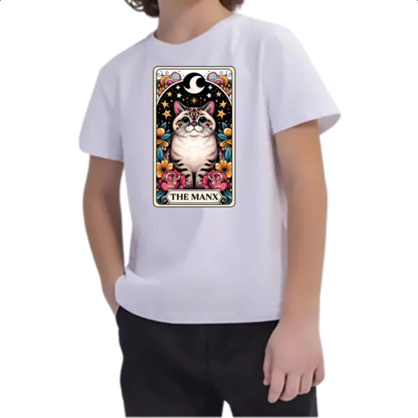 Camiseta Infanto Juvenil Taro gato Manes - Imagem 2