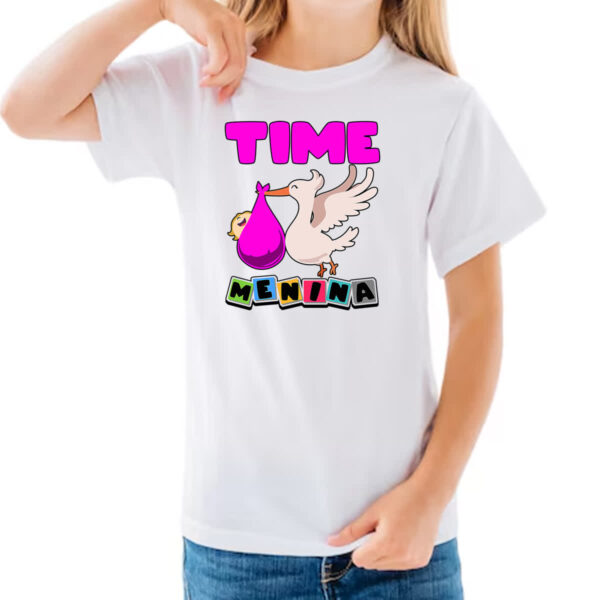 Camiseta Infanto Juvenil Cegonha Time Menina - Imagem 3