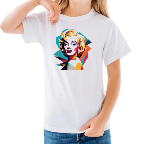 Camiseta Infanto Juvenil Marilyn Monroe Portait - Imagem 3