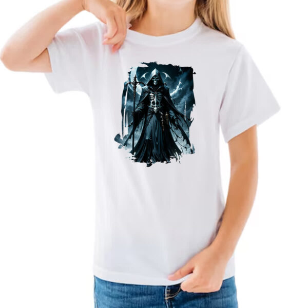 Camiseta Infanto Juvenil Grim Reaper Lua Minguante - Imagem 3