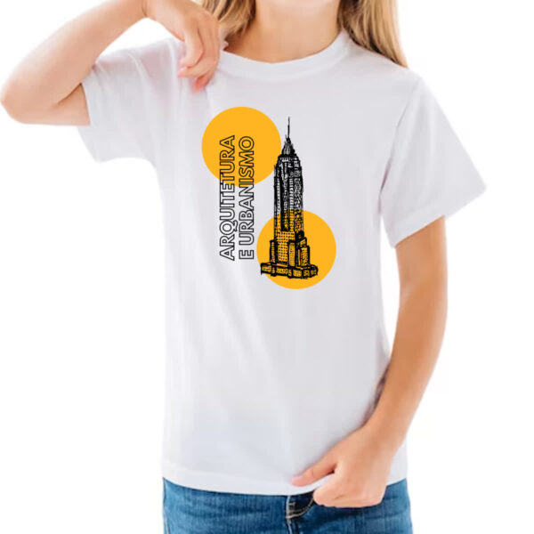 Camiseta Infanto Juvenil Arquitetura e urbanismo - Imagem 3