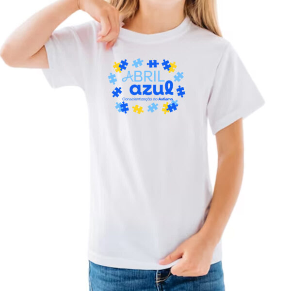 Camiseta Infanto Juvenil Autismo conscientizacao - Imagem 3