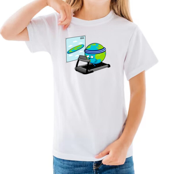 Camiseta Infanto Juvenil Terra querendo ser plana - Imagem 3