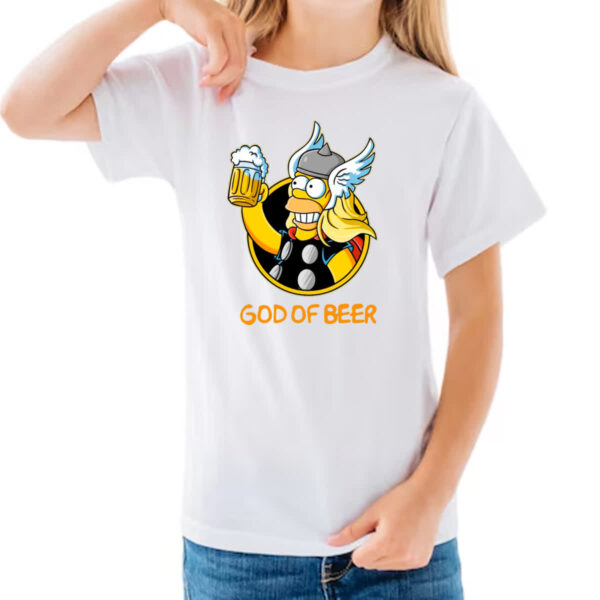 Camiseta Infanto Juvenil Thormmer - God of beer - Imagem 3