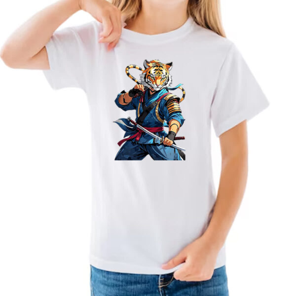 Camiseta Infanto Juvenil Tigre Ninja - Imagem 3