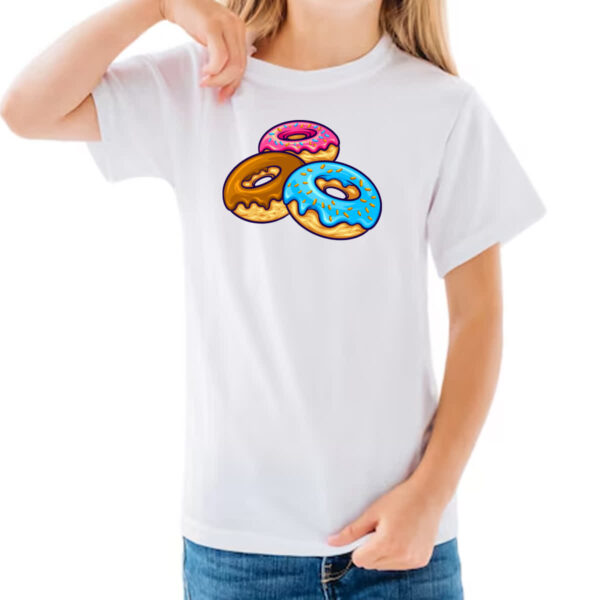 Camiseta Infanto Juvenil Trio Donuts - Imagem 3