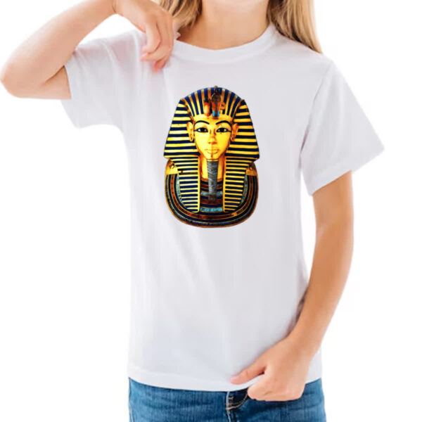 Camiseta Infanto Juvenil Tutancamon mascara - Imagem 3