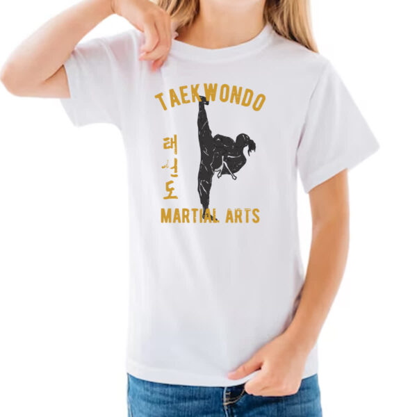 Camiseta Infanto Juvenil Taekwondo Martial Arts - Imagem 3