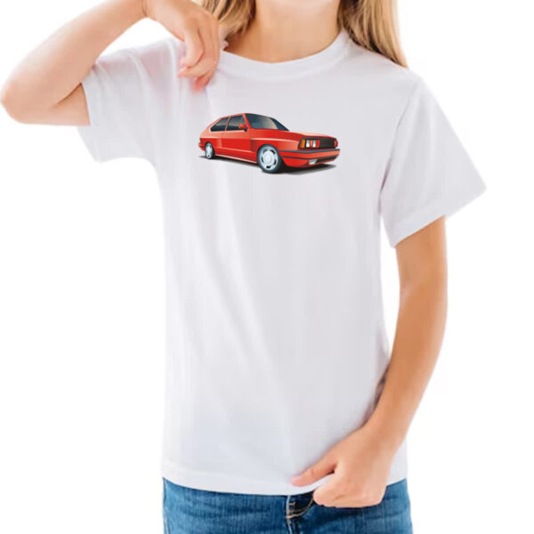 Camiseta Infanto Juvenil VW Passat Pointer Vermelho - Imagem 3