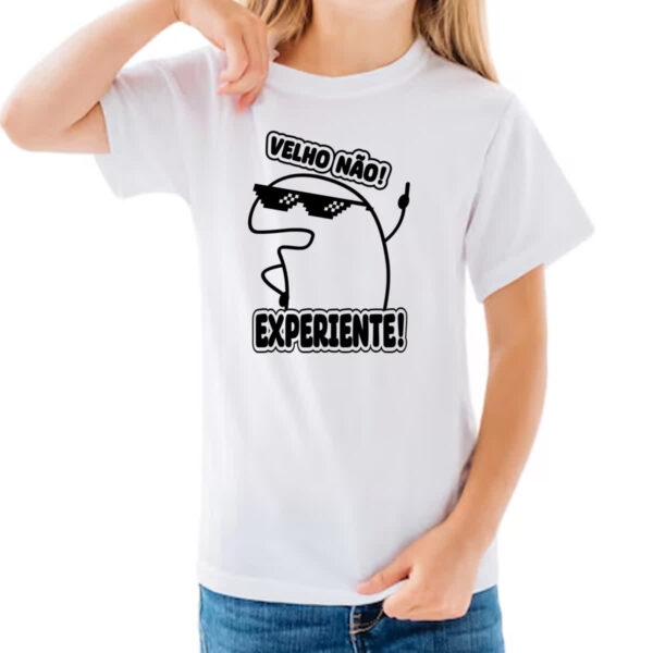 Camiseta Infanto Juvenil Velho nao experiente flork - Imagem 3