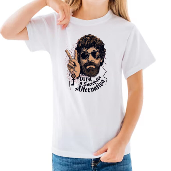 Camiseta Infanto Juvenil Viva sociedade alternativa - Imagem 3