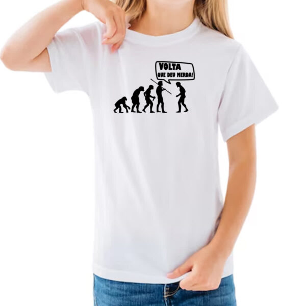 Camiseta Infanto Juvenil Volta que deu merda - Imagem 3