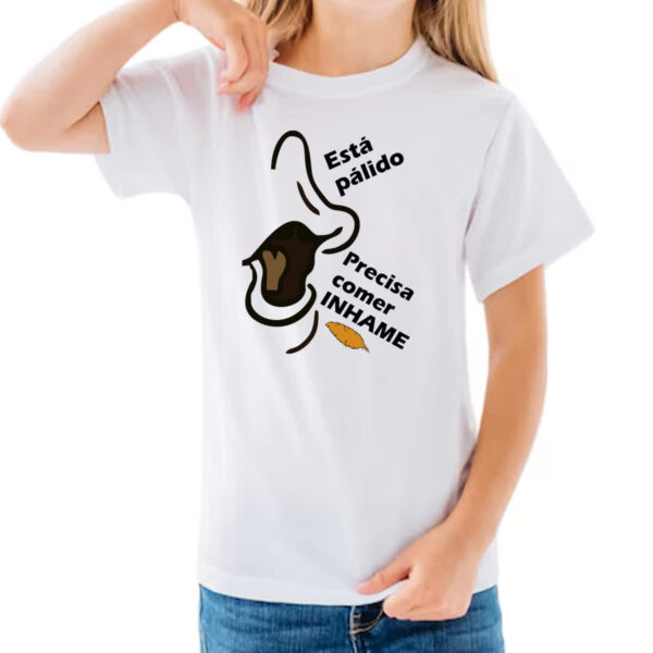 Camiseta Infanto Juvenil Vovo juju comer inhame - Imagem 3