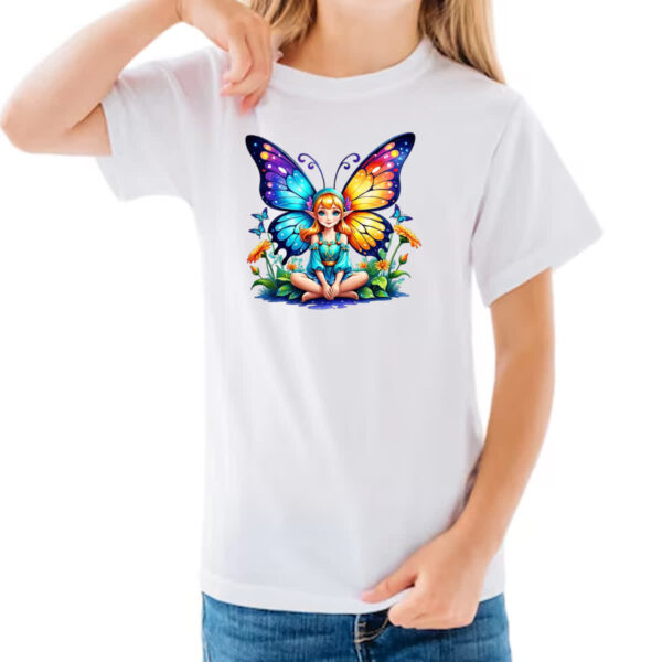 Camiseta Infanto Juvenil Borboleta elfo fofinha - Imagem 3