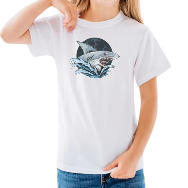 Camiseta Infanto Juvenil Tubarao de Malibu - Imagem 3