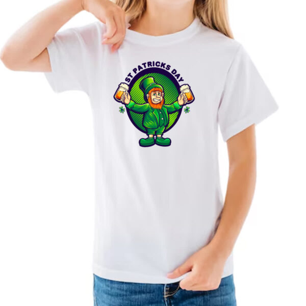 Camiseta Infanto Juvenil ST Patricks Day Leprechaun - Imagem 3