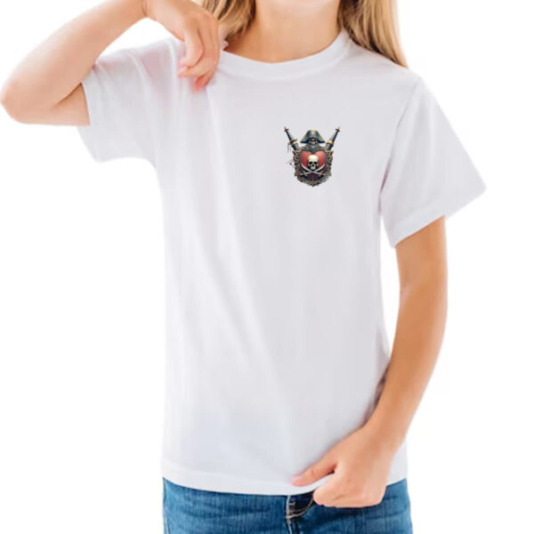 Camiseta Infanto Juvenil Brasao pirata 01 - Imagem 3