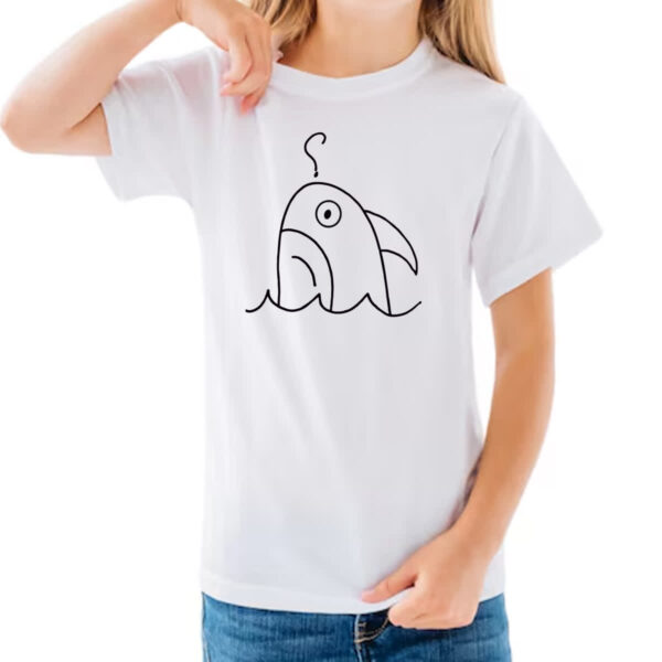 Camiseta Infanto Juvenil Tubarao indeciso desenho infantil - Imagem 3