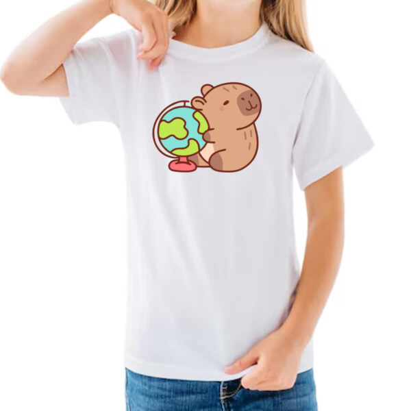 Camiseta Infanto Juvenil Capivara Globo - Imagem 3