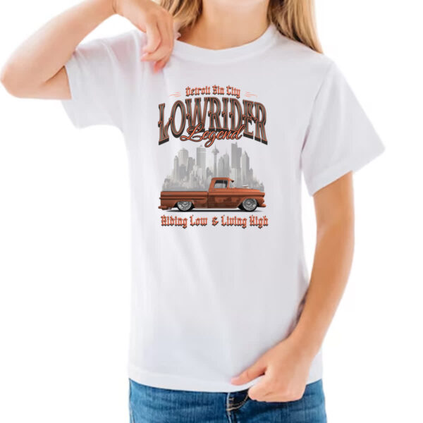 Camiseta Infanto Juvenil Detroit Sin City Lowrider - Imagem 3