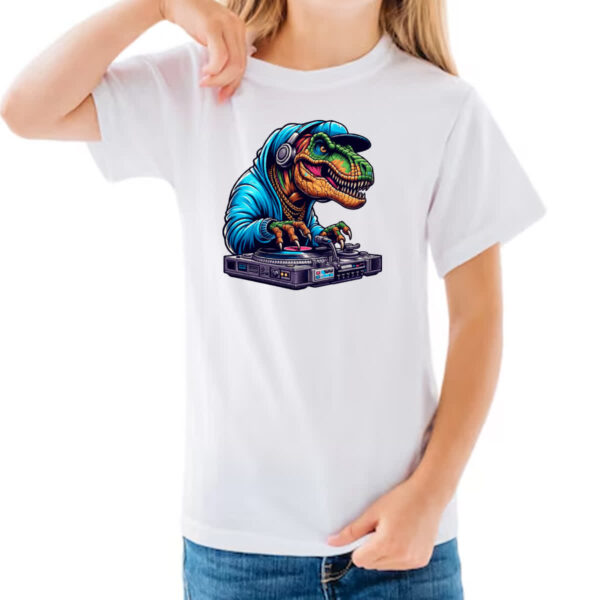 Camiseta Infanto Juvenil T-Rex DJ - Imagem 3