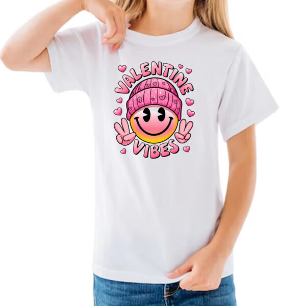 Camiseta Infanto Juvenil Valentine vibes - Imagem 3
