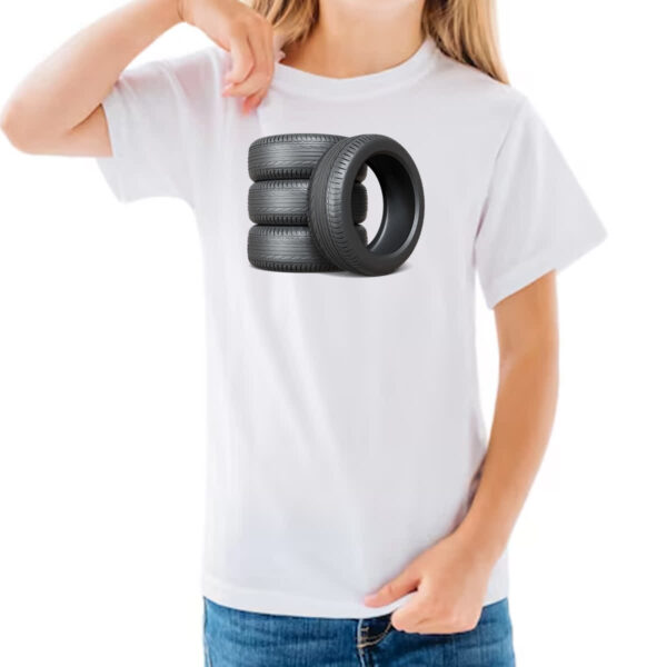 Camiseta Infanto Juvenil Pneus radiais - Imagem 3