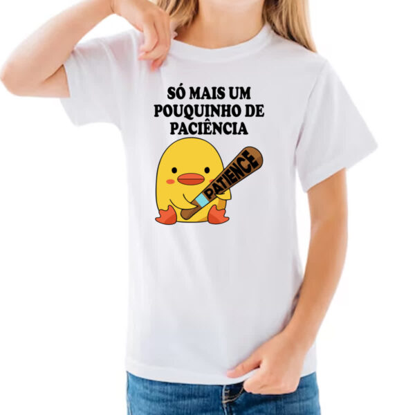 Camiseta Infanto Juvenil Psicopato paciencia - Imagem 3