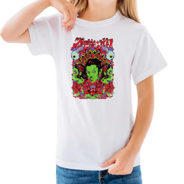 Camiseta Infanto Juvenil Zombie star 1 - Imagem 3