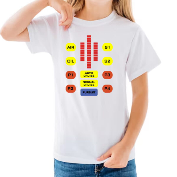 Camiseta Infanto Juvenil Super Maquina Kitt Painel Nostalgia - Imagem 3