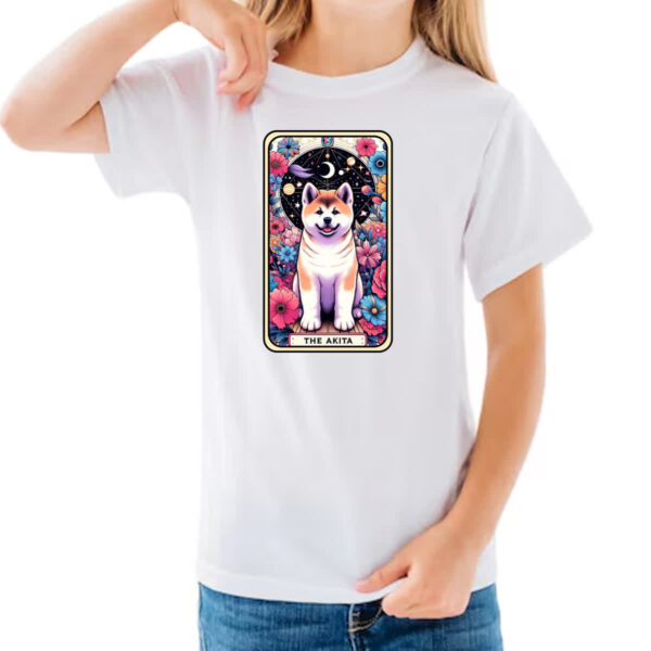 Camiseta Infanto Juvenil Taro cachorro Akita - Imagem 3