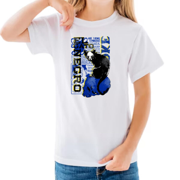 Camiseta Infanto Juvenil El gato negro - Imagem 3