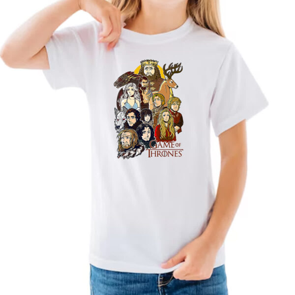 Camiseta Infanto Juvenil Game of thrones - Cartoon print - Imagem 3