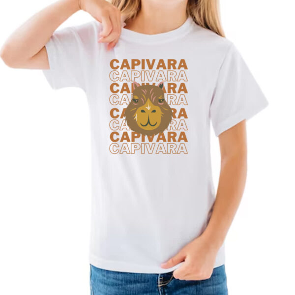 Camiseta Infanto Juvenil Capivara meme trend - Imagem 3