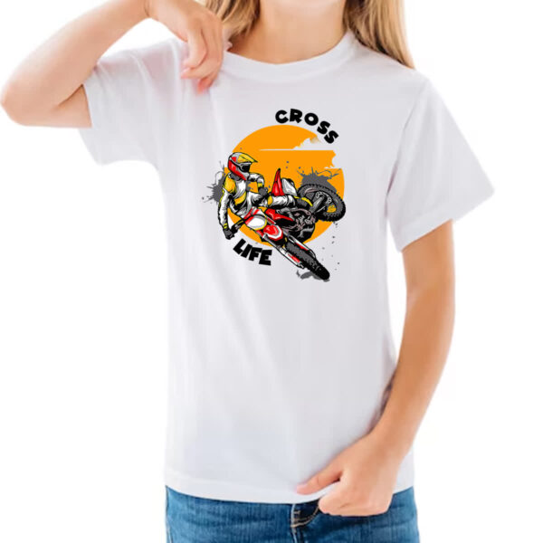 Camiseta Infanto Juvenil Moto Cross Life - Imagem 3