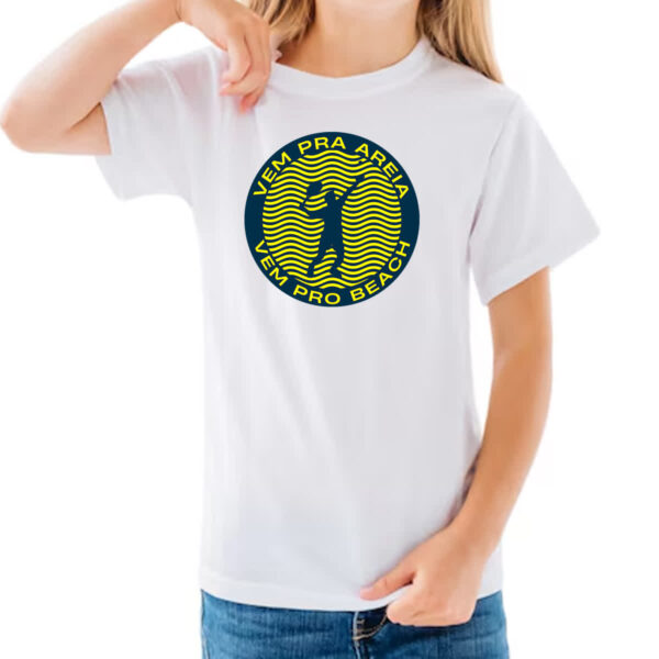 Camiseta Infanto Juvenil Vem pra areia beach - Imagem 3