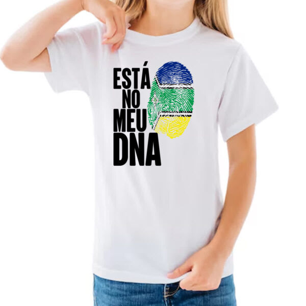 Camiseta Infanto Juvenil Esta no meu DNA Amapa - Imagem 3