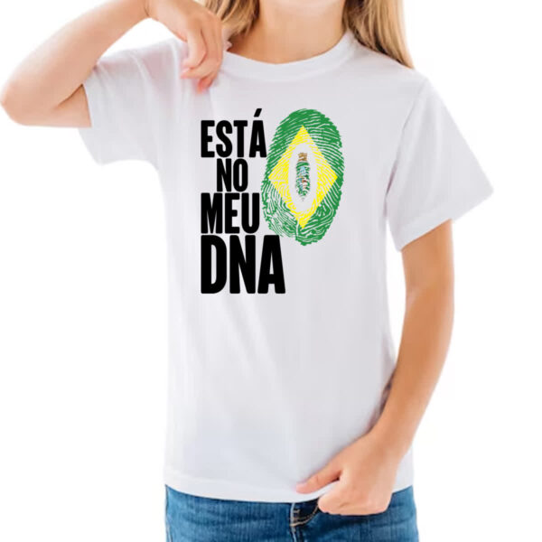 Camiseta Infanto Juvenil Esta no meu DNA Ceara - Imagem 3