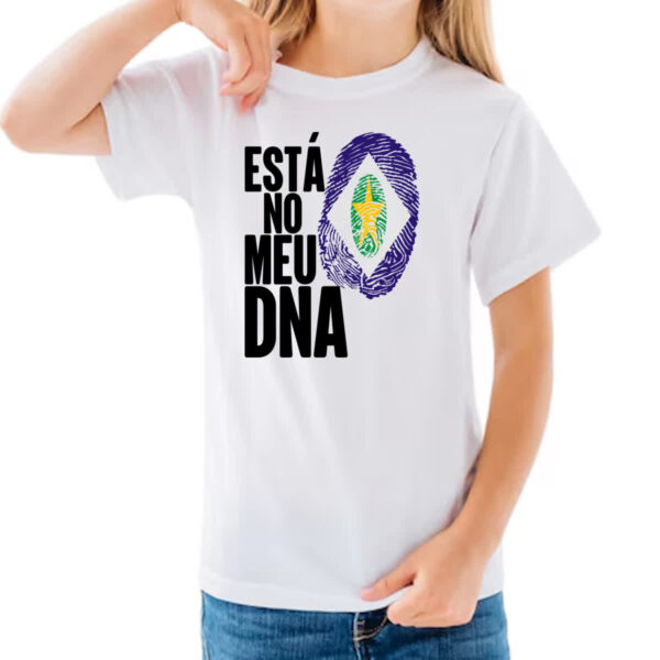 Camiseta Infanto Juvenil Esta no meu DNA Mato Grosso - Imagem 3
