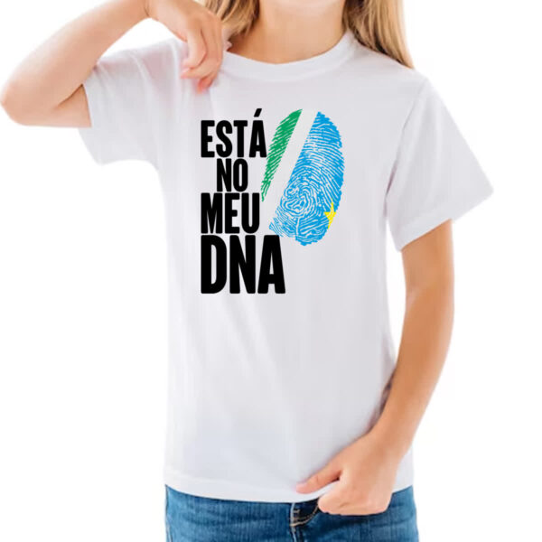 Camiseta Infanto Juvenil Esta no meu DNA Mato Grosso do Sul - Imagem 3