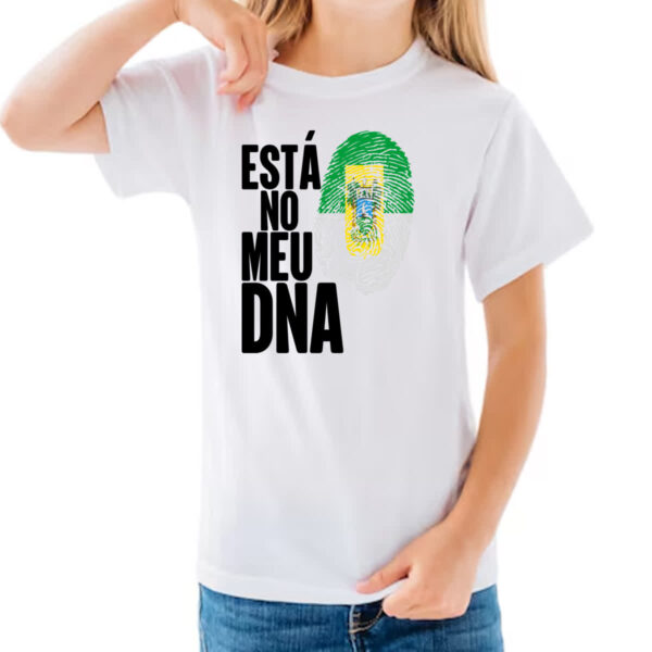 Camiseta Infanto Juvenil Esta no meu DNA Rio Grande do Norte - Imagem 3