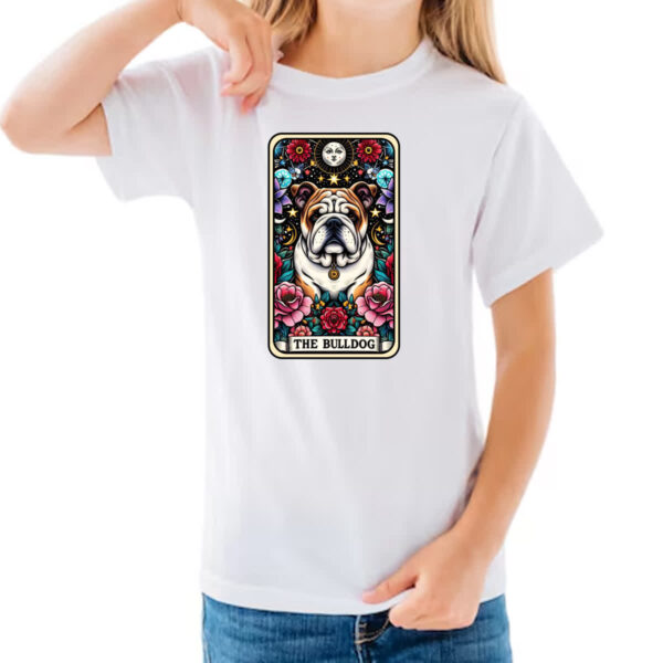 Camiseta Infanto Juvenil Taro cachorro Bulldog - Imagem 3